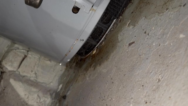 A leak under a water heater.
