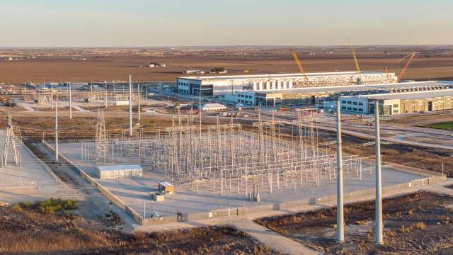An industrial facility under construction.