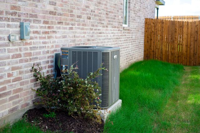 An outdoor AC unit.