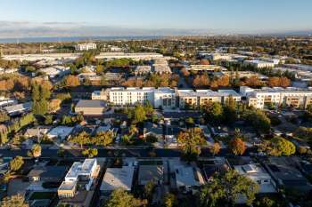 An aerial view of Palo Alto.