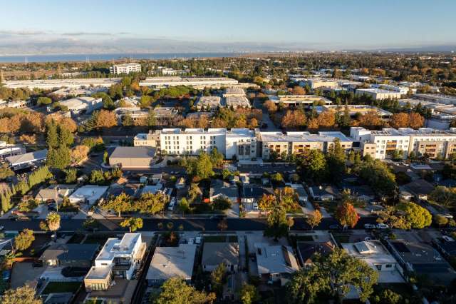 An aerial view of Palo Alto.