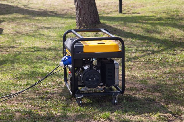 A portable generator.