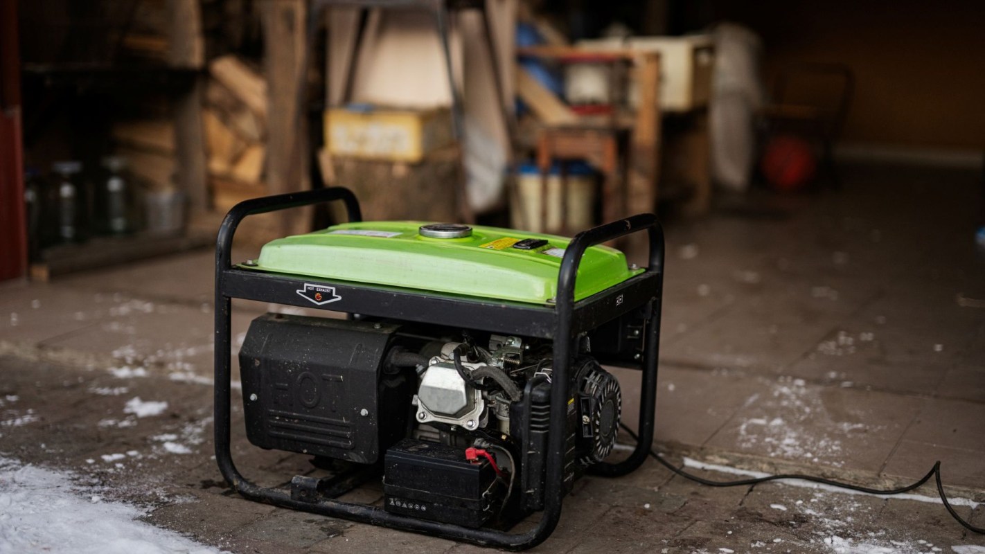 A portable generator.