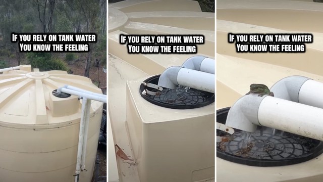 A private water tank.