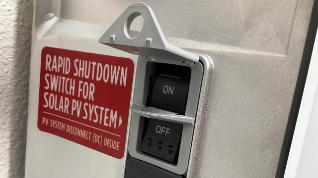 A rapid shutdown switch for a solar system.