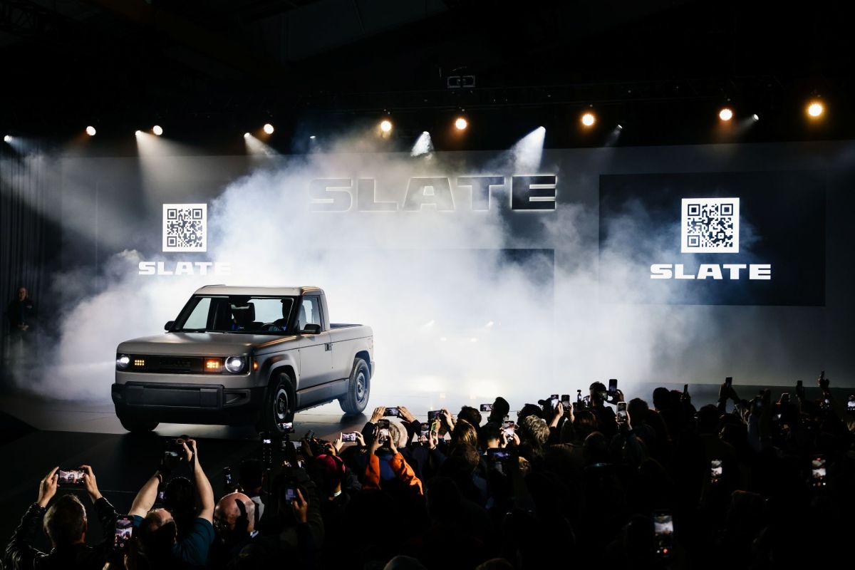 A Slate EV truck.