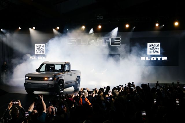 A Slate EV truck.