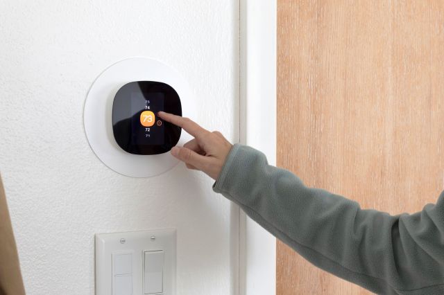 A smart thermostat.