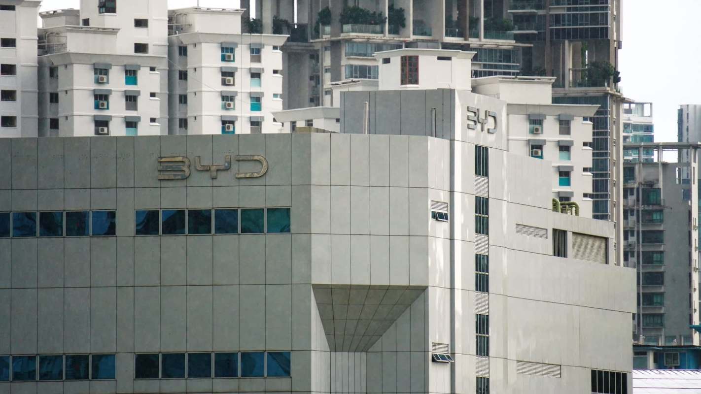 A BYD company building.