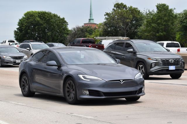A Tesla Model 3.