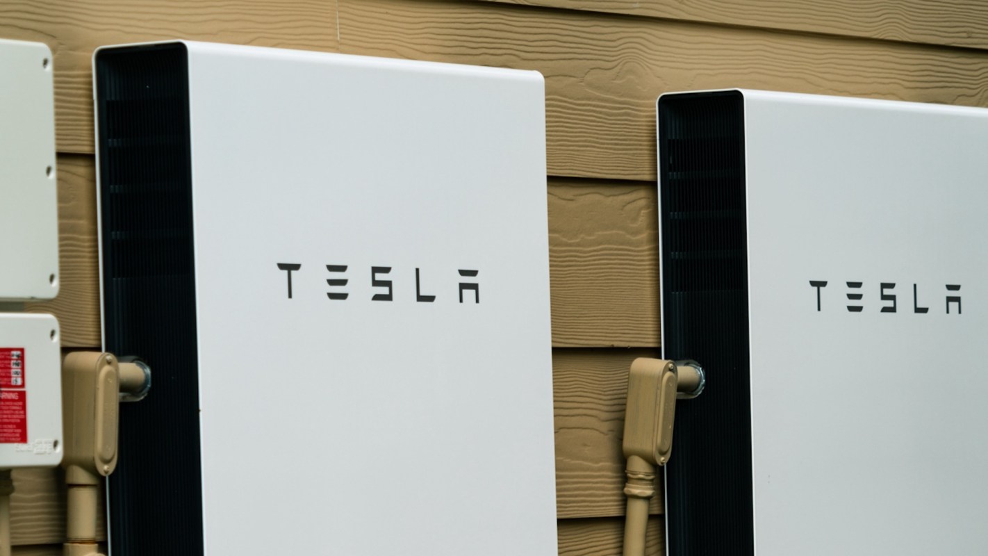 Two Tesla Powerwall battery systems.