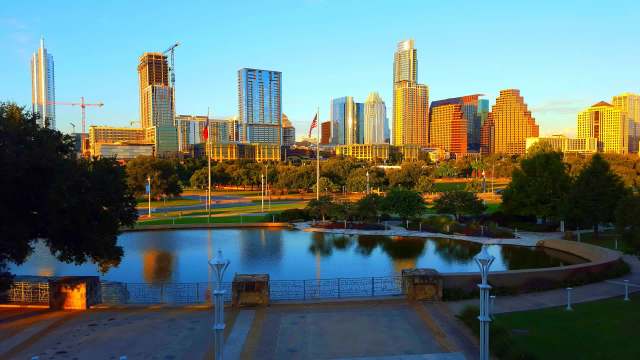 The skyline of downtown Austin, Texas.