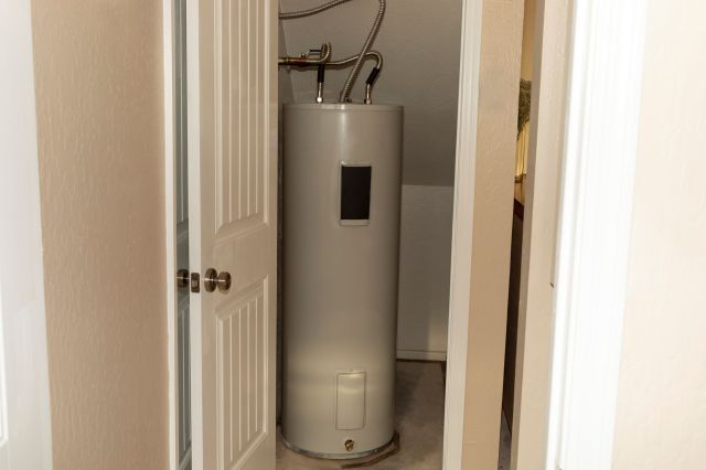 A water heater.