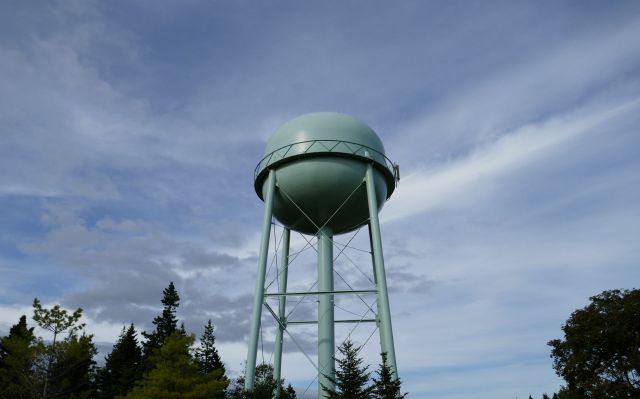 A water tower.