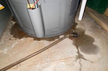 A leaky water heater.