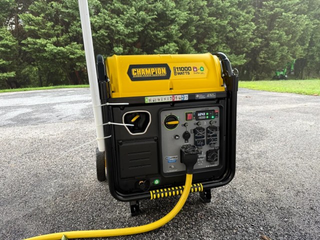An outdoor generator.