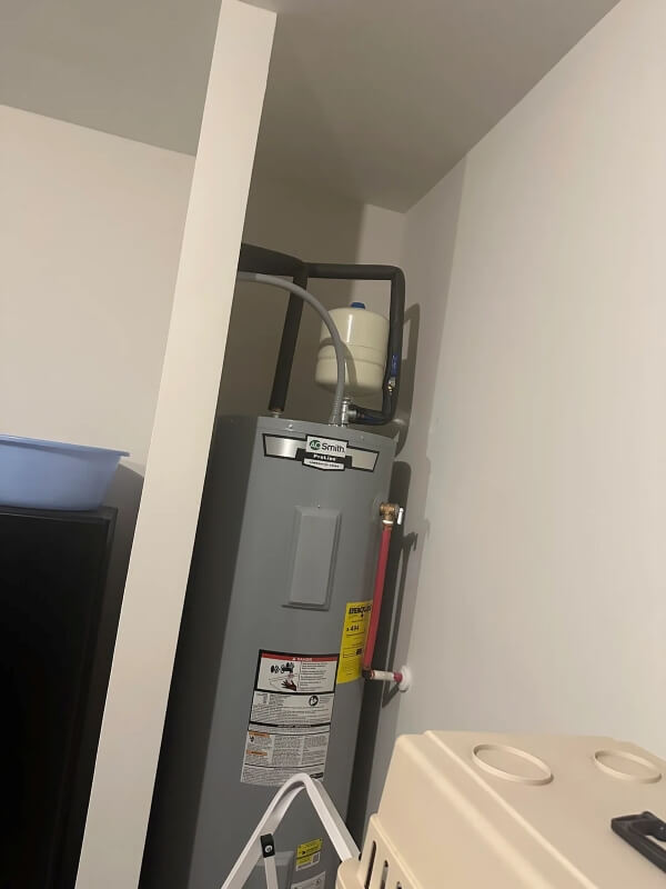 A home water heater.