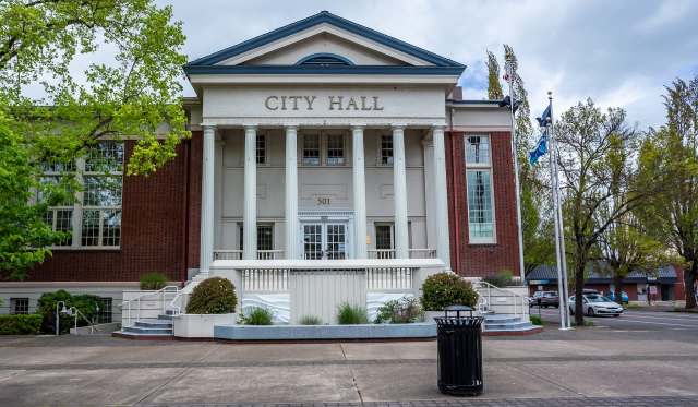 A city hall.