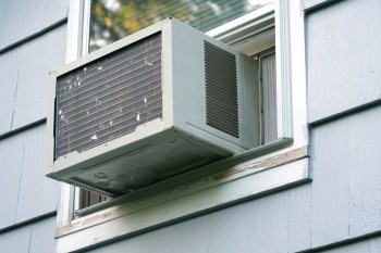 A window HVAC unit.