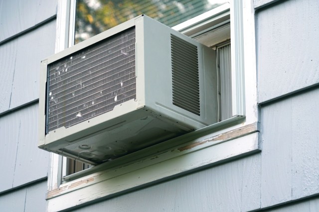 A window HVAC unit.