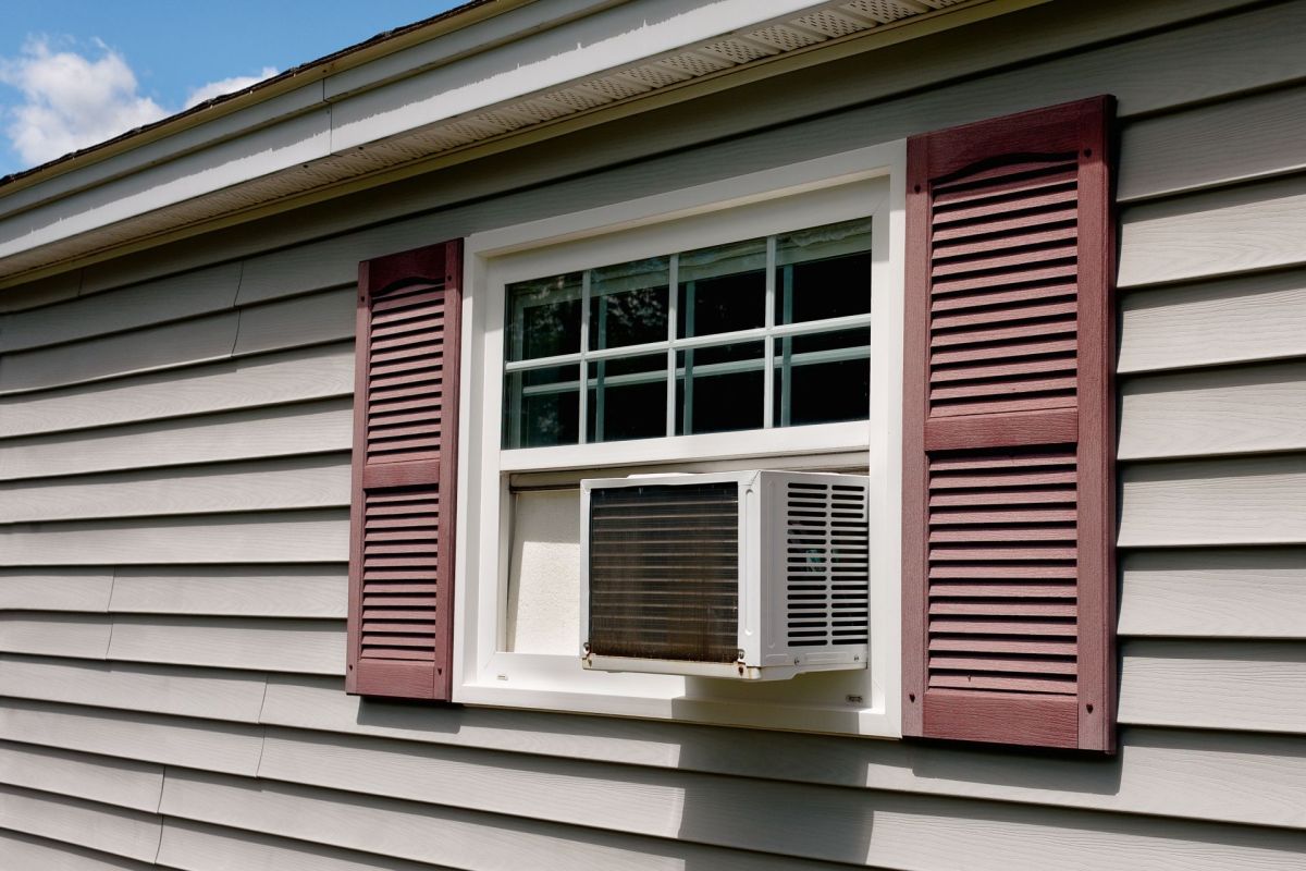 A window AC unit.