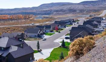 A suburban neighborhood in Wyoming.