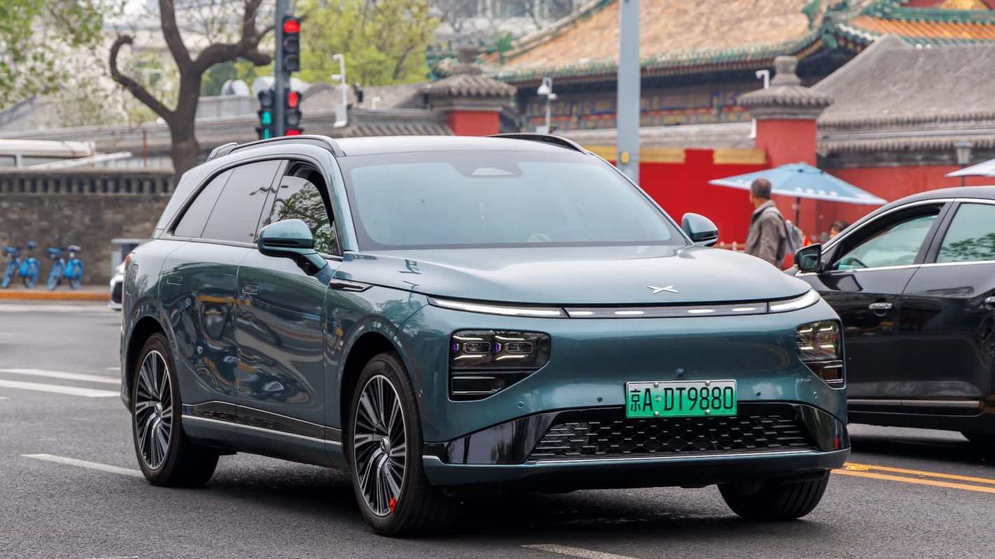 An Xpeng electric vehicle.