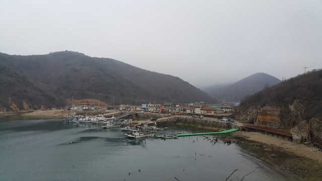 A fishing village.
