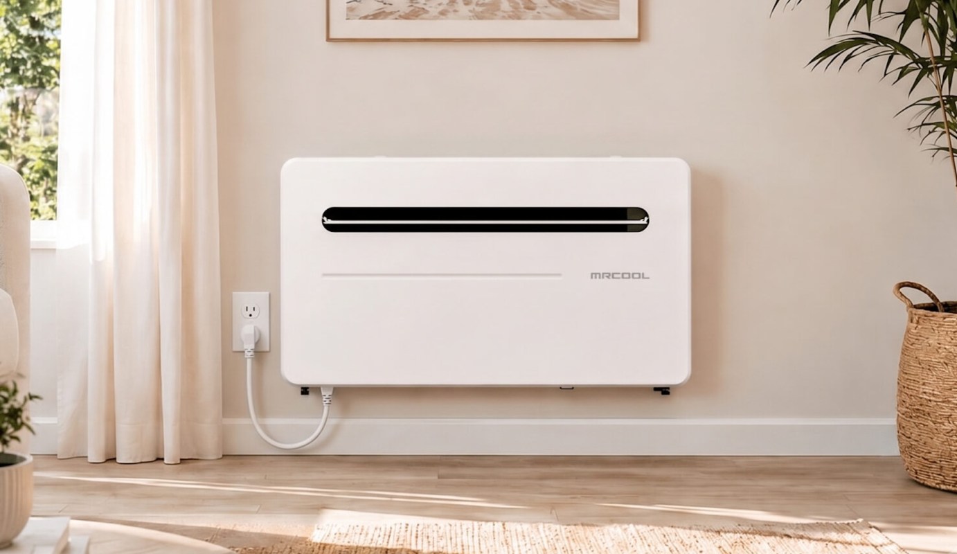 A MRCool AC wall unit.