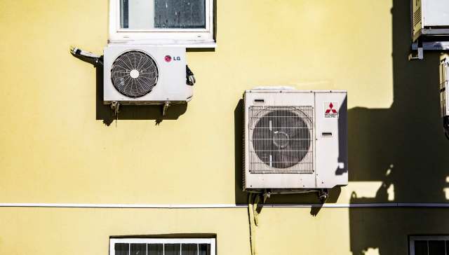 Two outdoor AC units.