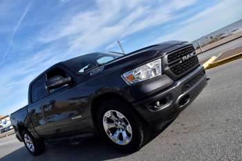 A black Ram 1500 truck.