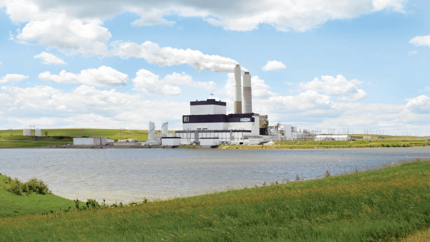 A power plant.