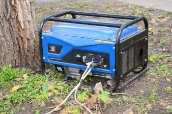 A portable generator.