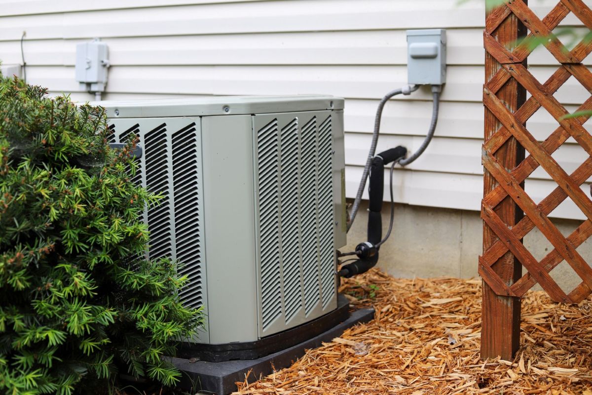 An outdoor AC unit.