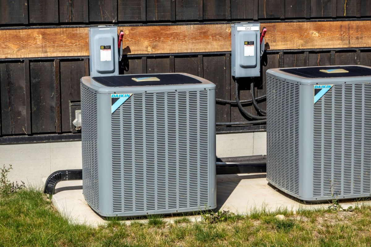 Two outdoor AC units.
