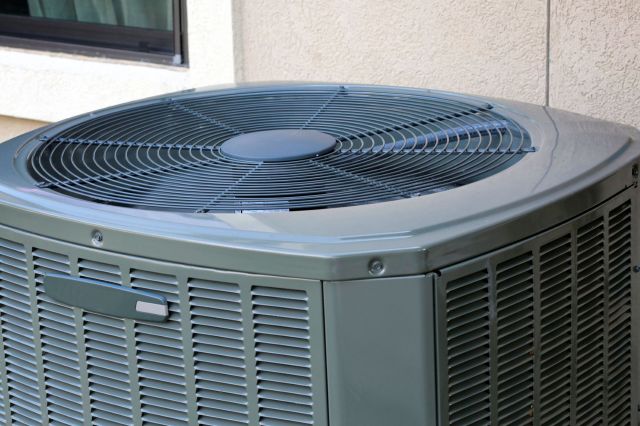 An outdoor AC unit.