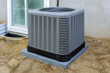 An outside AC unit.