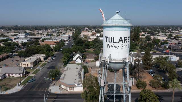 A Tulare water tower.