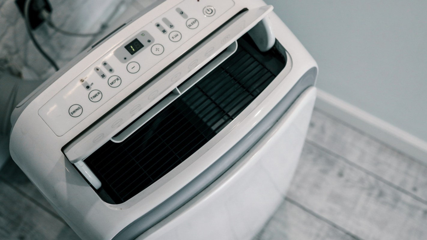 A portable AC unit.