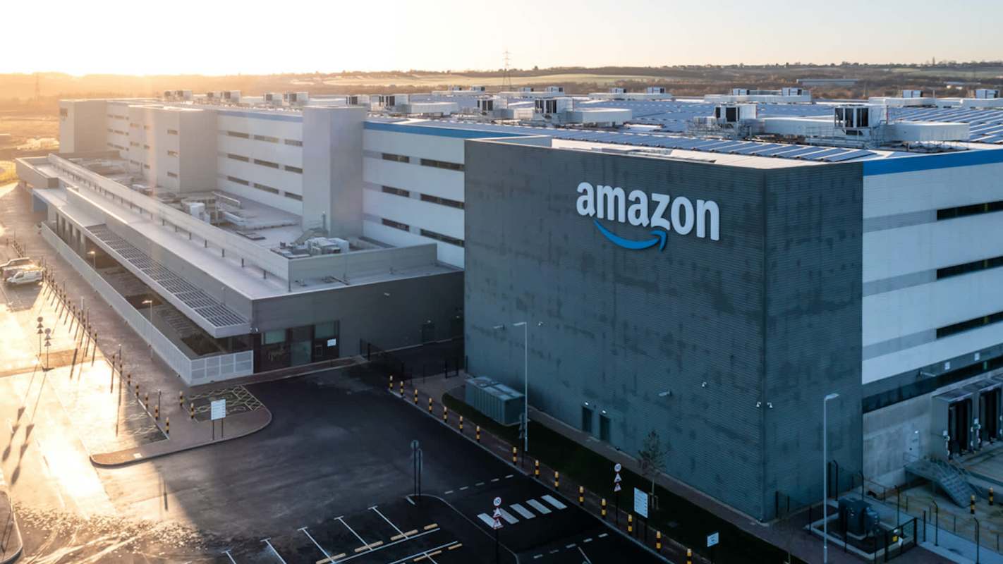 An Amazon warehouse.