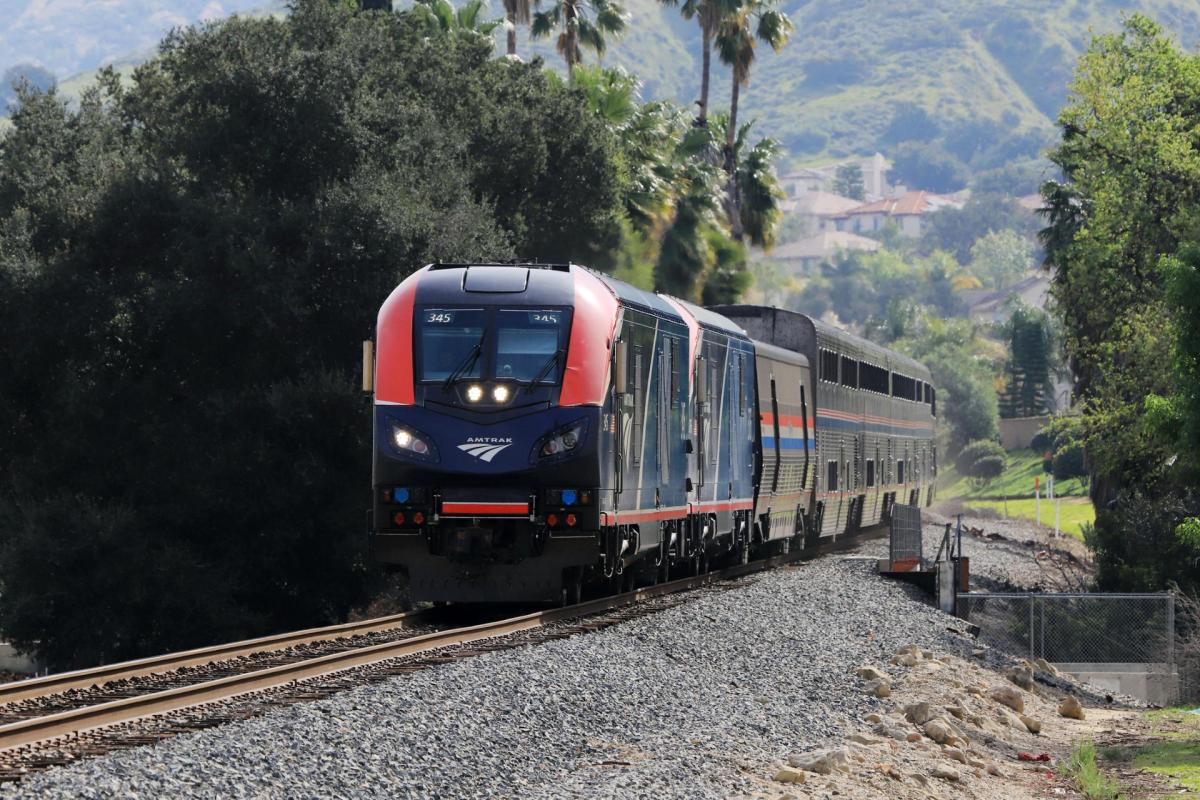 An Amtrak Coast Starlight train.