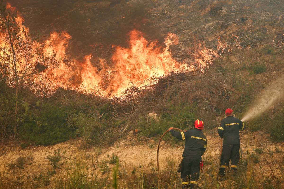 Wildfire in Greece.