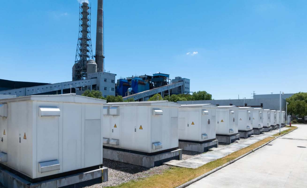 Battery storage containers.