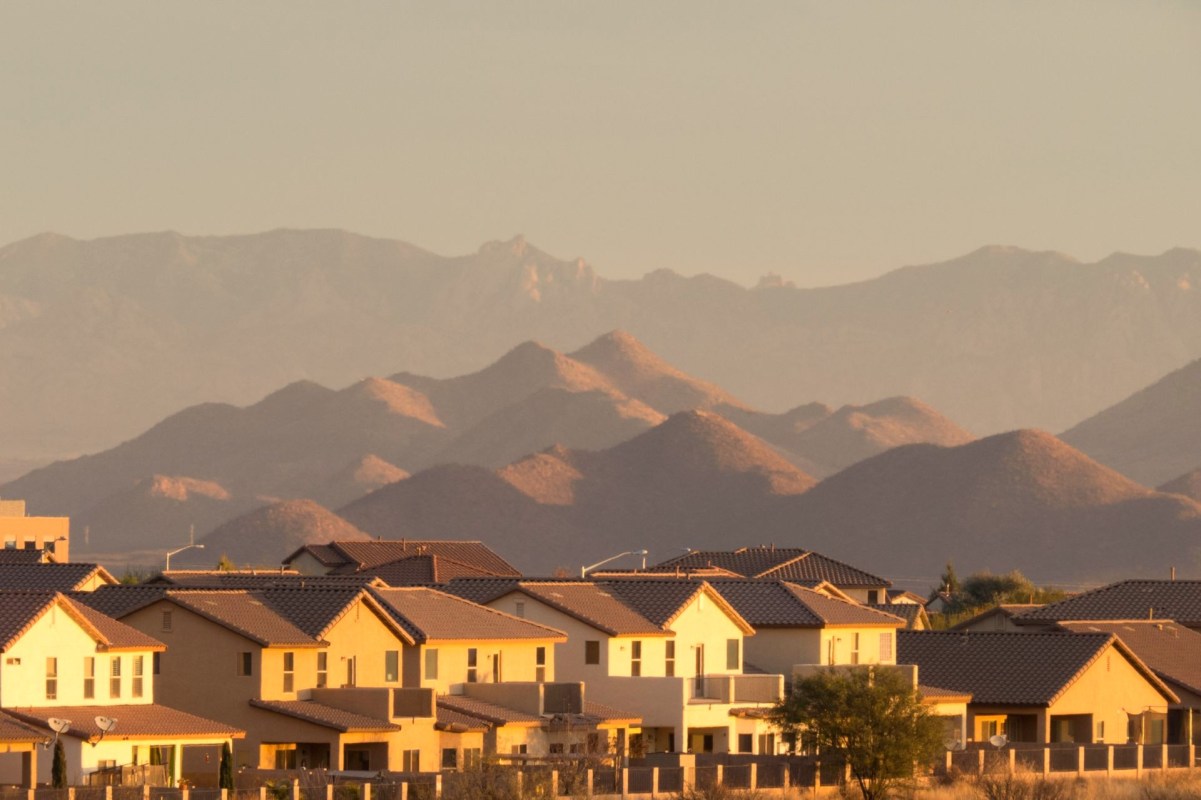 Heat in an Arizona neighborhood.