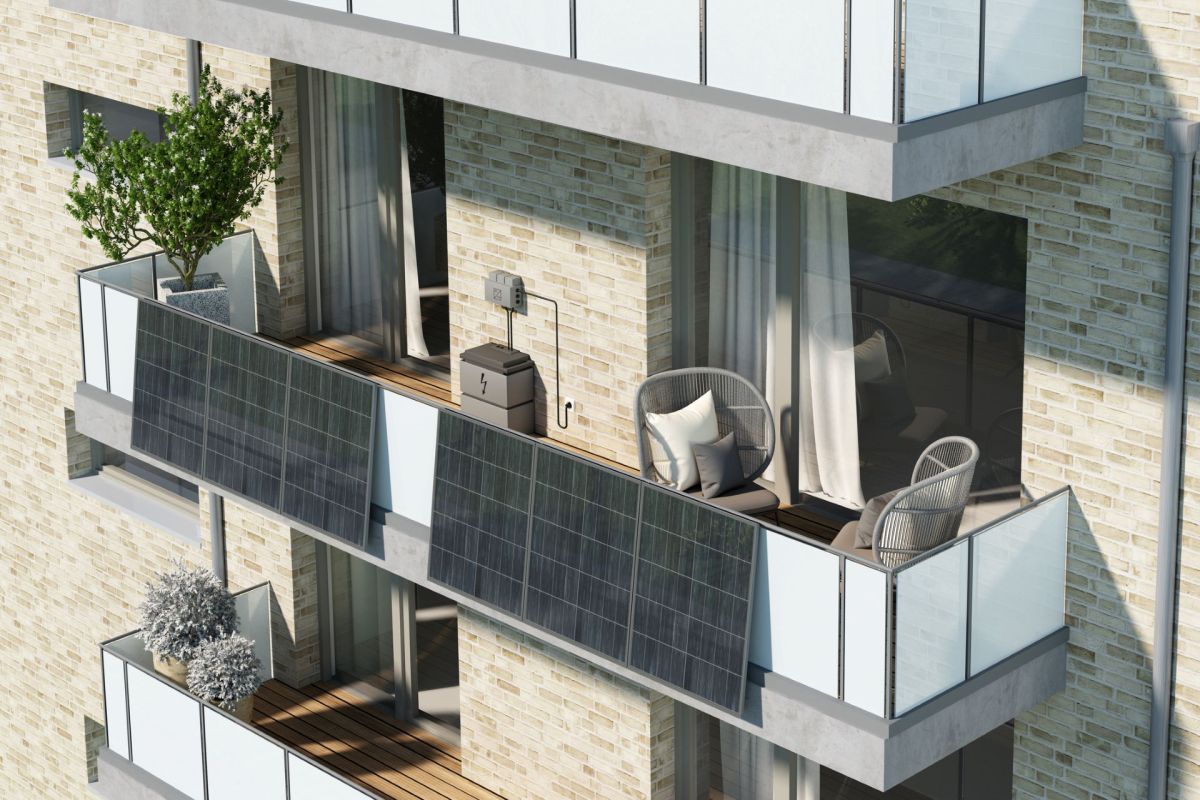 Balcony solar for apartments.
