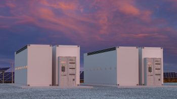 A battery storage facility.