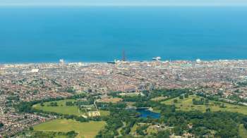 A coastal city.