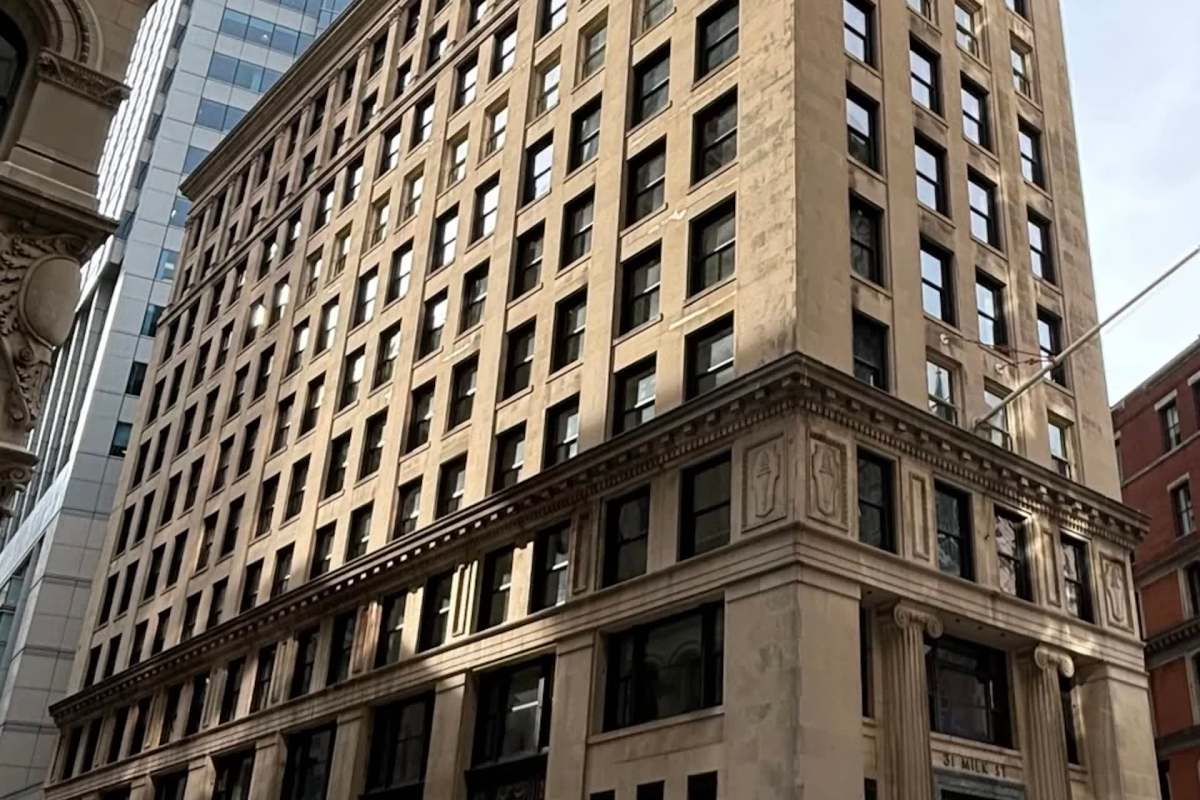 A large building.