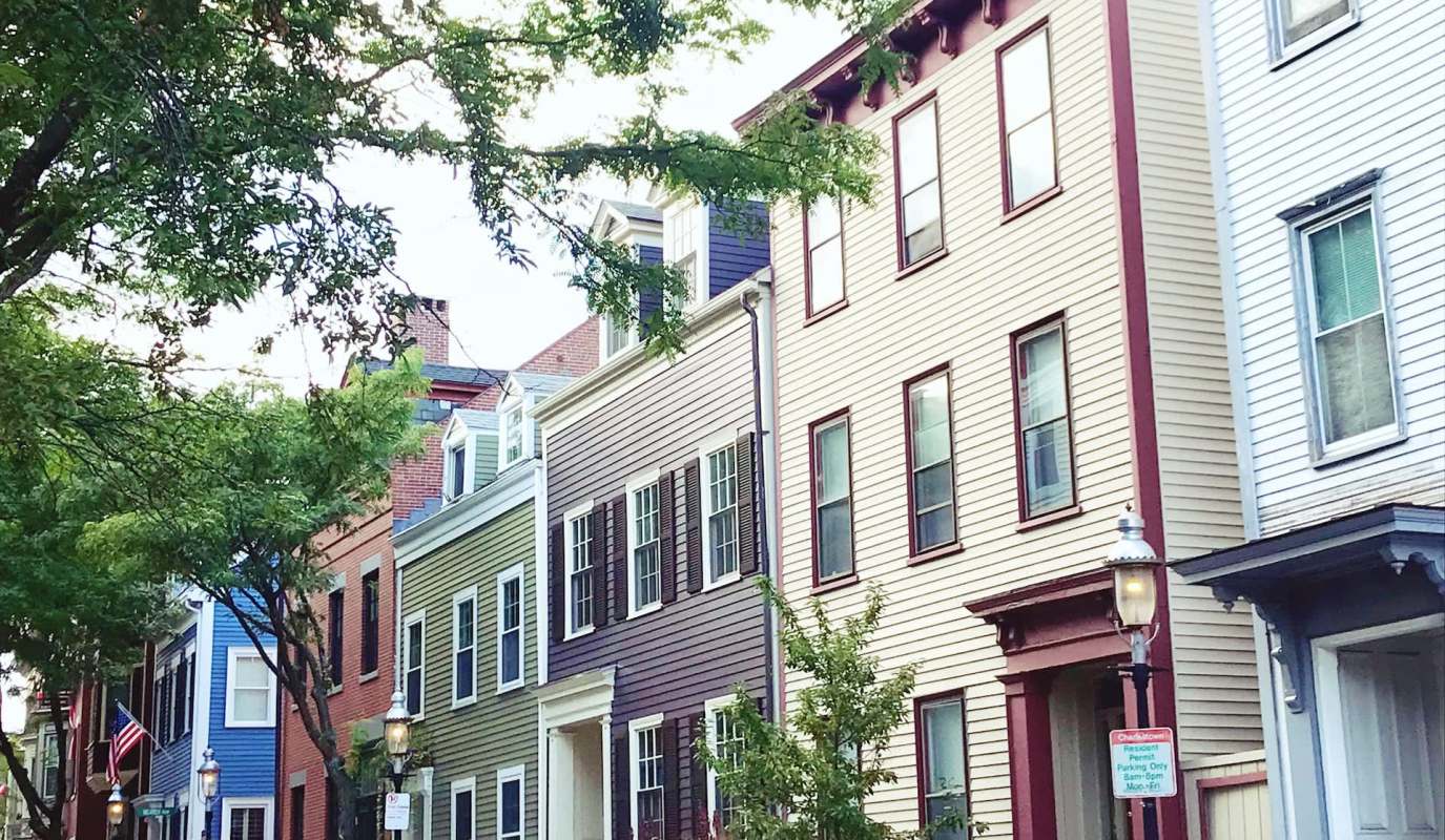 Historic townhomes.