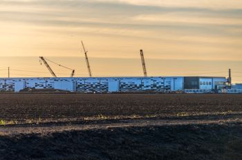 The construction site of a data center.